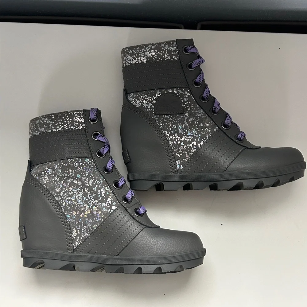 Sorel Lexie Ankle Boot Wedge Sparkle Waterproof
